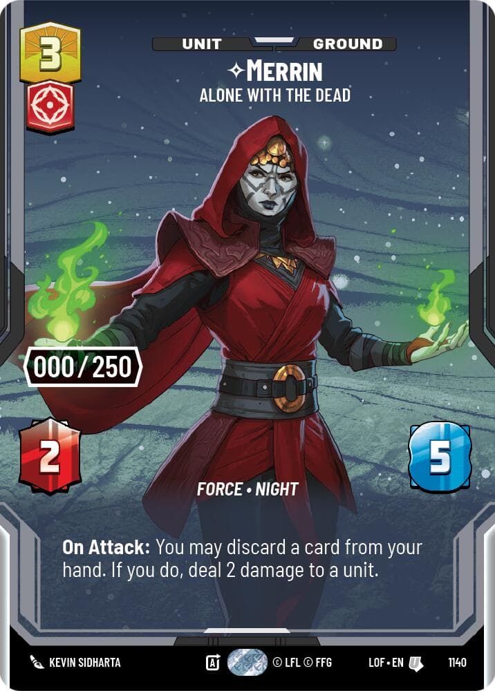 Merrin - Alone with the Dead (Serialized) — Legends of the Force card