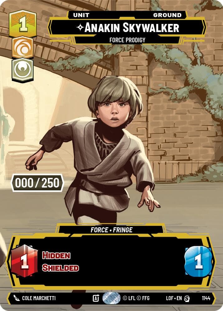 Anakin Skywalker - Force Prodigy (Serialized) — Legends of the Force card