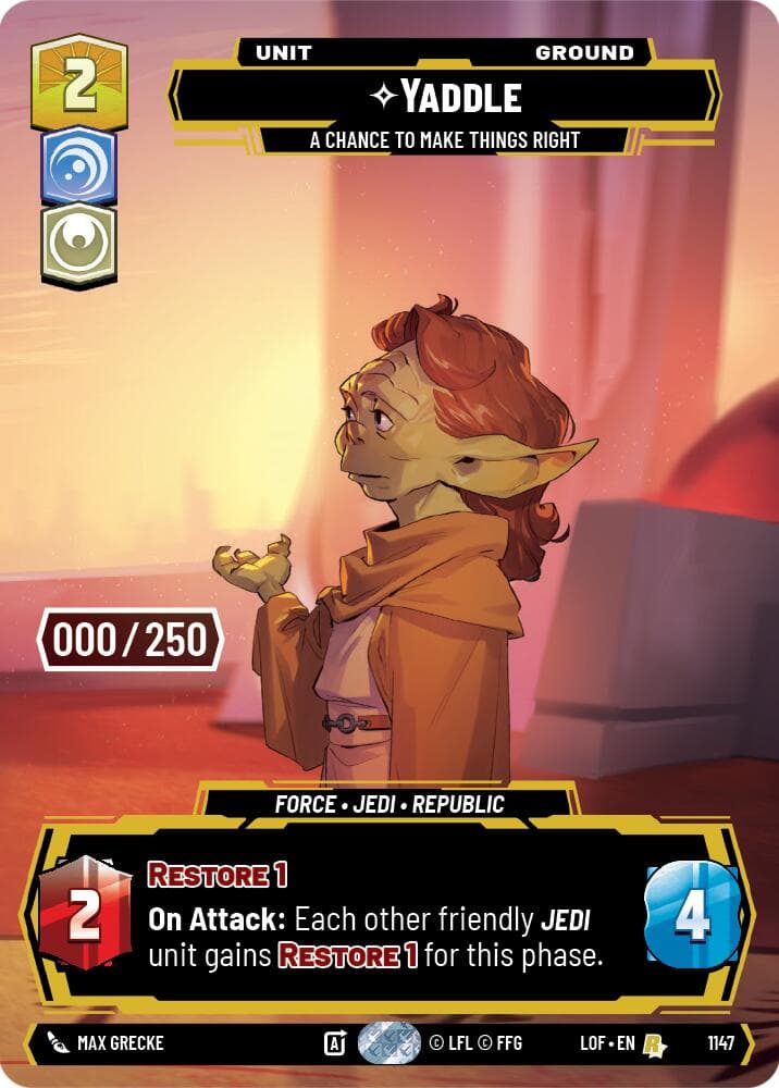 Yaddle - A Chance To Make Things Right (Serialized) — Legends of the Force card