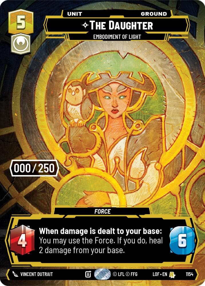 The Daughter - Embodiment of Light (Serialized) — Legends of the Force card