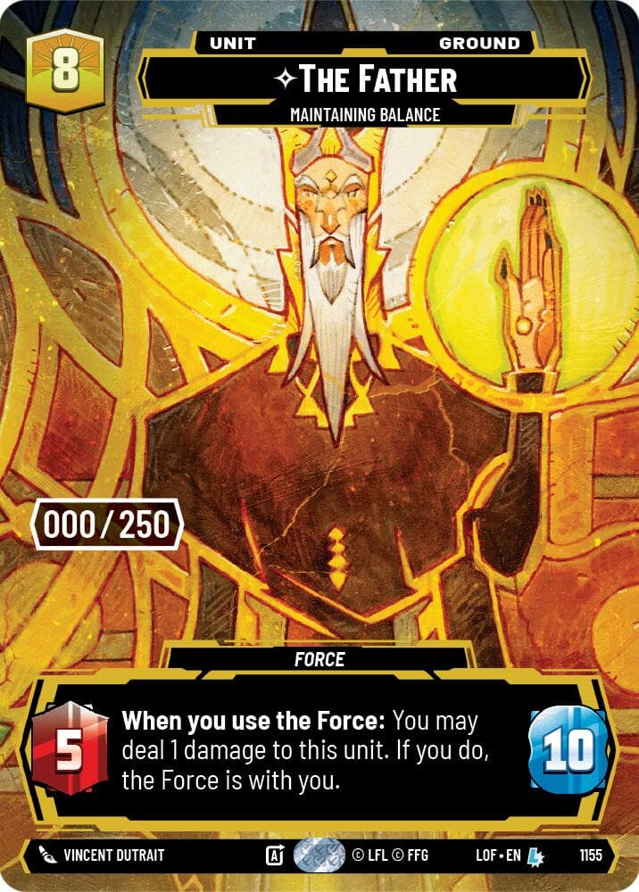 The Father - Maintaining Balance (Serialized) — Legends of the Force card