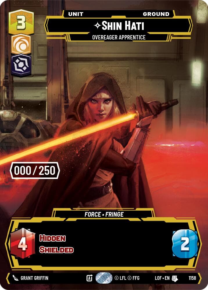 Shin Hati - Overeager Apprentice (Serialized) — Legends of the Force card
