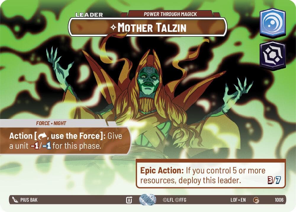 Mother Talzin - Power Through Magick (Showcase) — Legends of the Force card