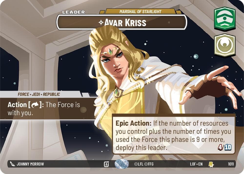 Avar Kriss - Marshal of Starlight (Showcase) — Legends of the Force card