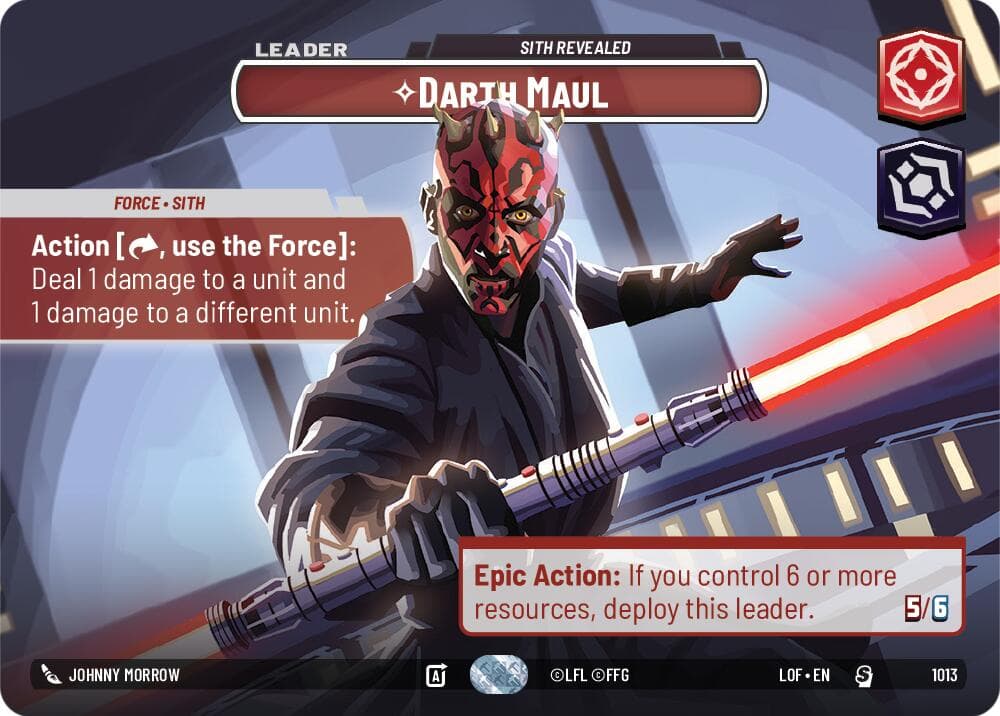 Darth Maul - Sith Revealed (Showcase) — Legends of the Force card