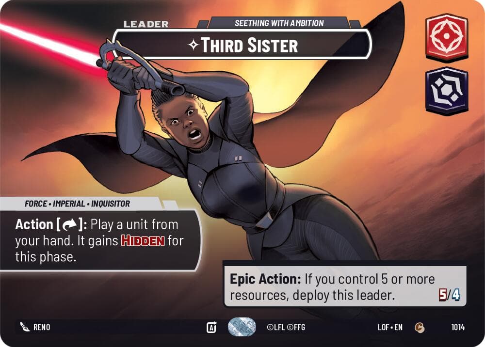 Third Sister - Seething With Ambition (Showcase) — Legends of the Force card
