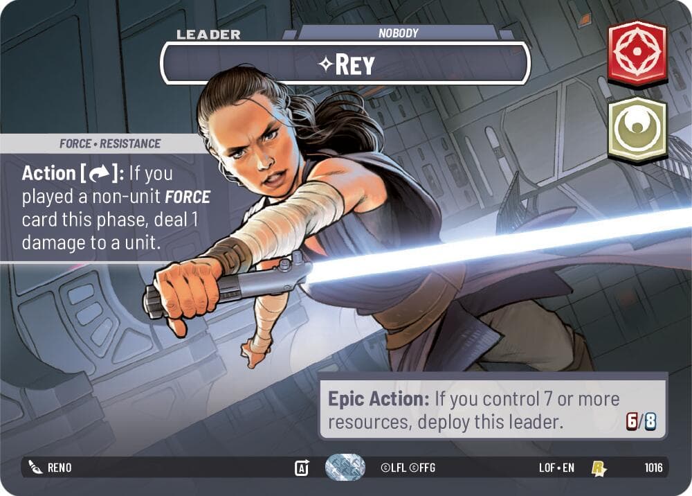 Rey - Nobody (Showcase) — Legends of the Force card