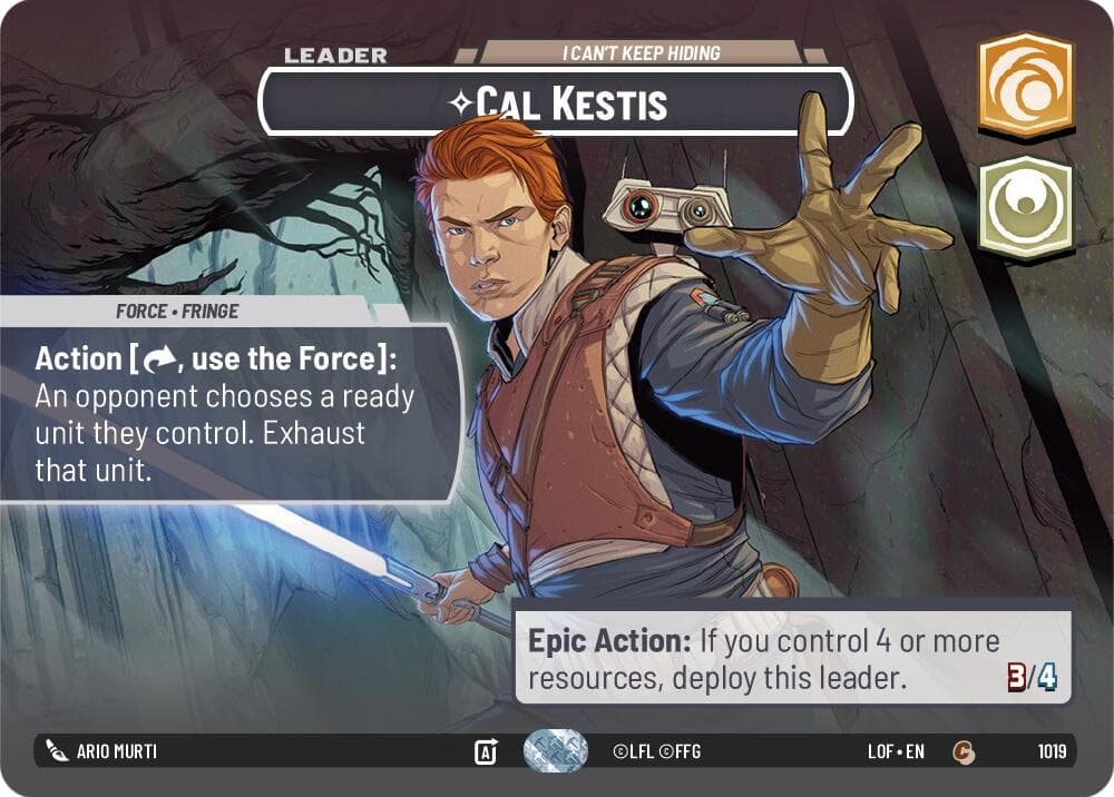 Cal Kestis - I Can't Keep Hiding (Showcase) — Legends of the Force card