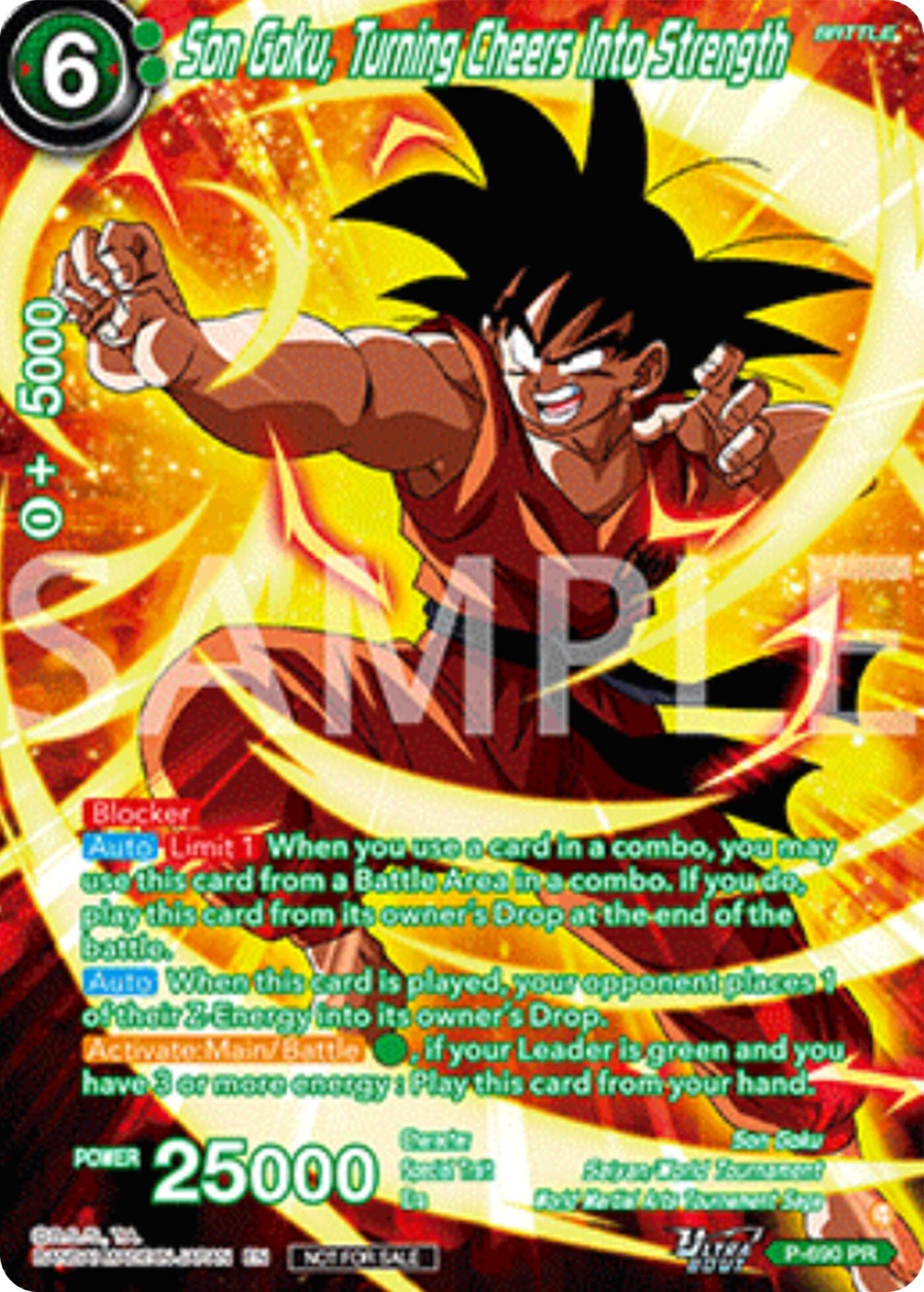 Son Goku, Turning Cheers Into Strength (Alternate Art) (Deluxe Pack 2025 Vol.2) — Promotion Cards card