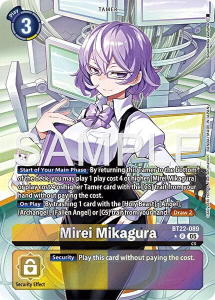 Mirei Mikagura (Alternate Art) — Cyber Eden card