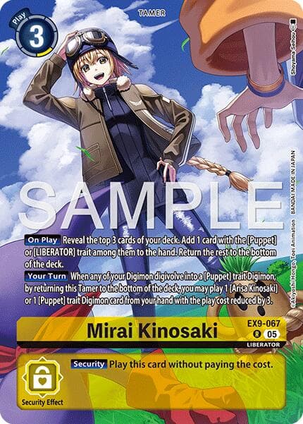 Mirai Kinosaki (Digimon Liberator Debuggers Set) — Versus Monsters card