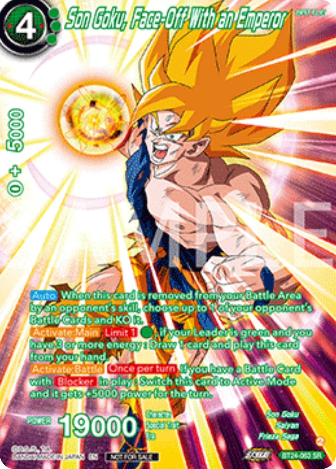 Son Goku, Face-Off With an Emperor (Premium Alt-Art Set 2025 Vol.2) — Promotion Cards card