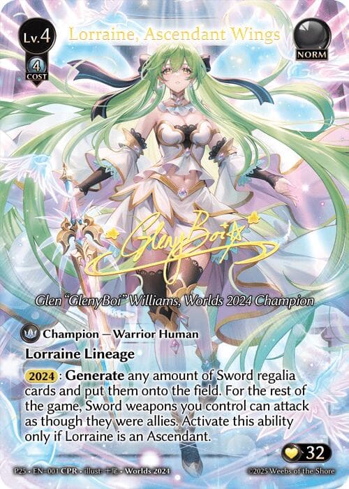 Lorraine, Ascendant Wings (CPR) — Supporter Pack 3 card