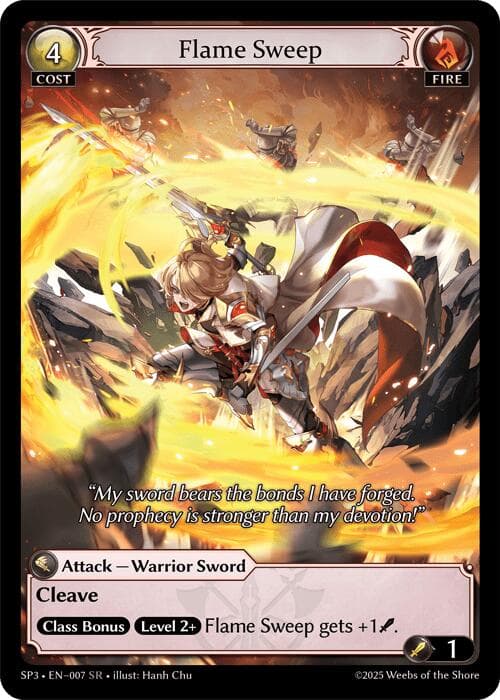 Flame Sweep — Supporter Pack 3 card