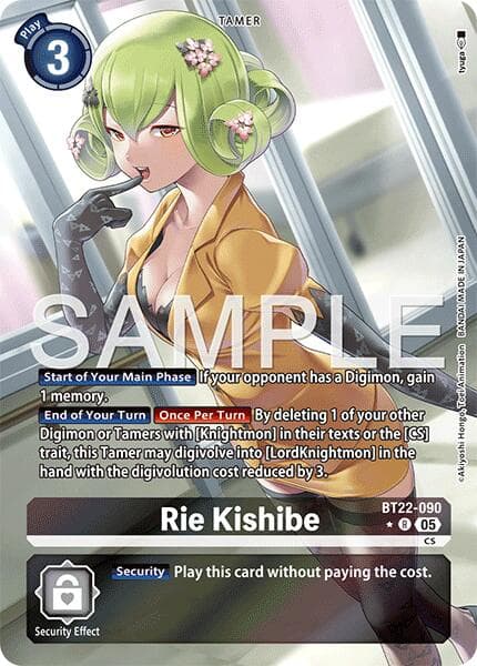 Rie Kishibe (Alternate Art) — Cyber Eden card