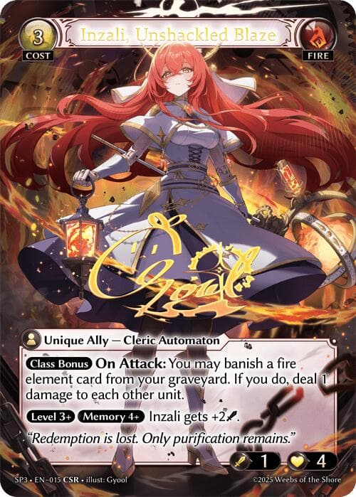 Inzali, Unshackled Blaze (CSR) — Supporter Pack 3 card