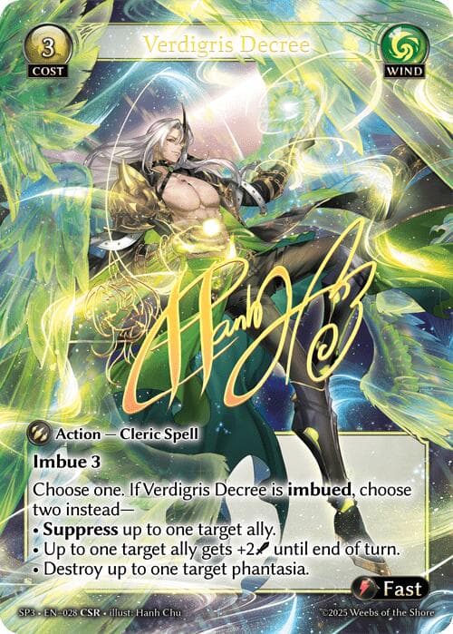 Verdigris Decree (CSR) — Supporter Pack 3 card