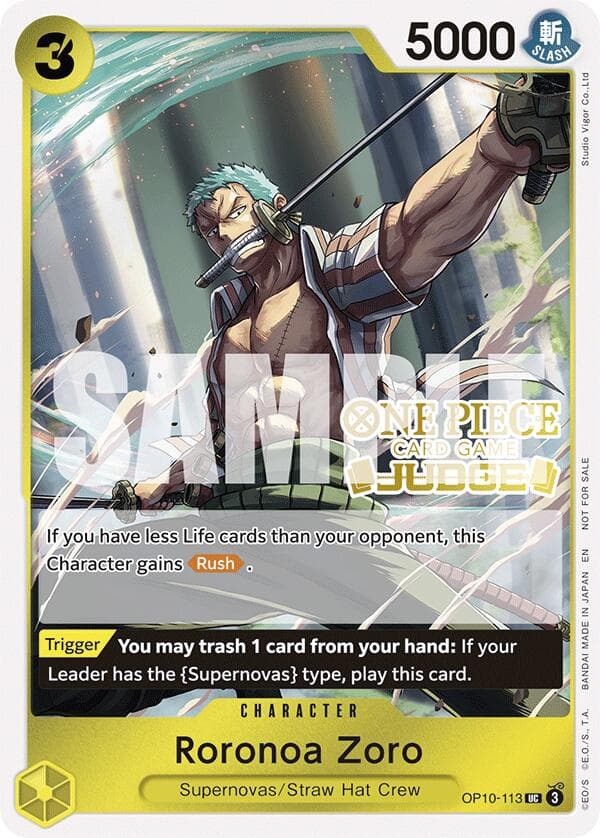 Roronoa Zoro (Judge Pack Vol. 6) — One Piece Promotion Cards card