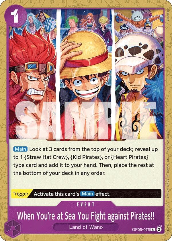 When You're at Sea You Fight against Pirates!! (2025 Pirates League Store Qualifier) — One Piece Promotion Cards card