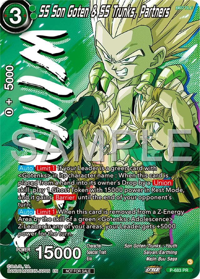 SS Son Goten & SS Trunks, Partners (Tournament Pack Vol.12) (Winner) — Tournament Promotion Cards card