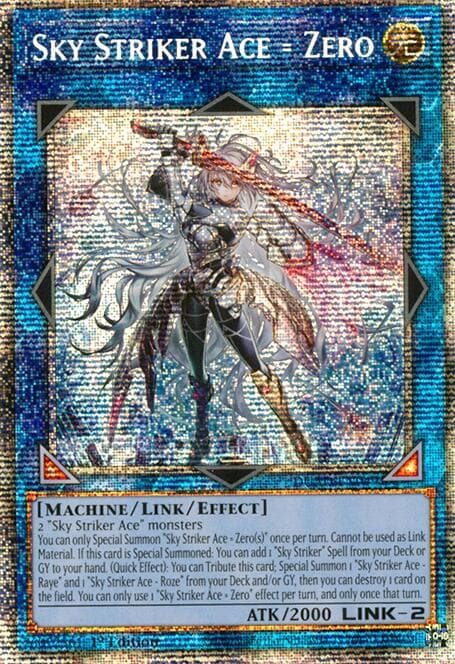 Sky Striker Ace = Zero (Starlight Rare) — Duelist's Advance card