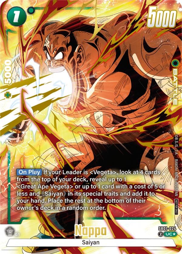 Nappa (Limited Pack 02) (Alternate Art) — Tournament and Championship Promos card