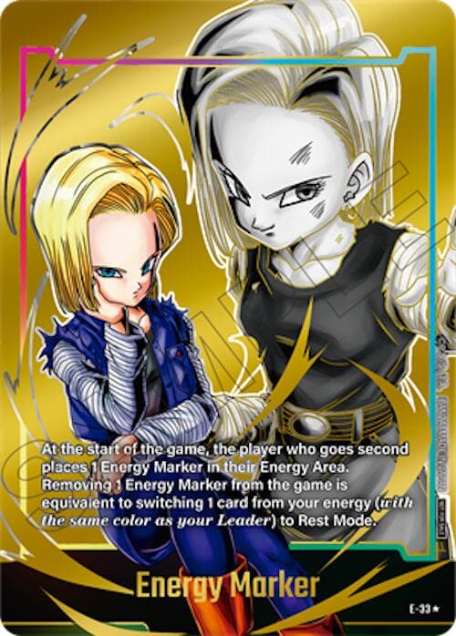 Energy Marker (E-33) (Gold) — Fusion World Energy Markers card