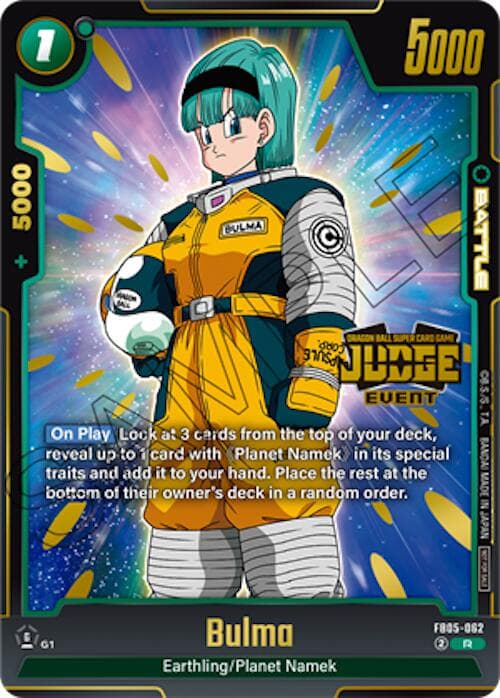 Bulma (Judge Pack (Event Judge) 04) — Tournament and Championship Promos card