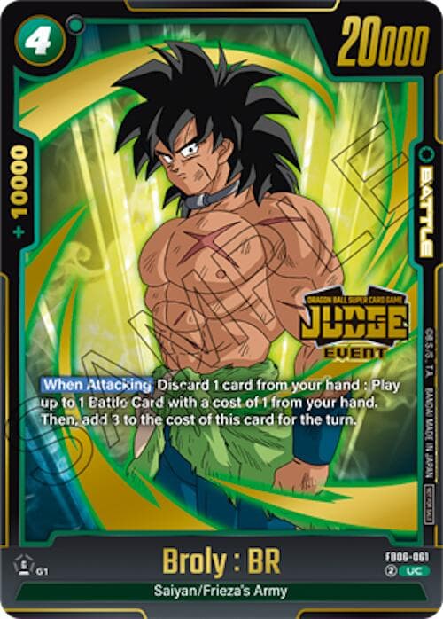 Broly : BR (Judge Pack (Event Judge) 04) — Tournament and Championship Promos card