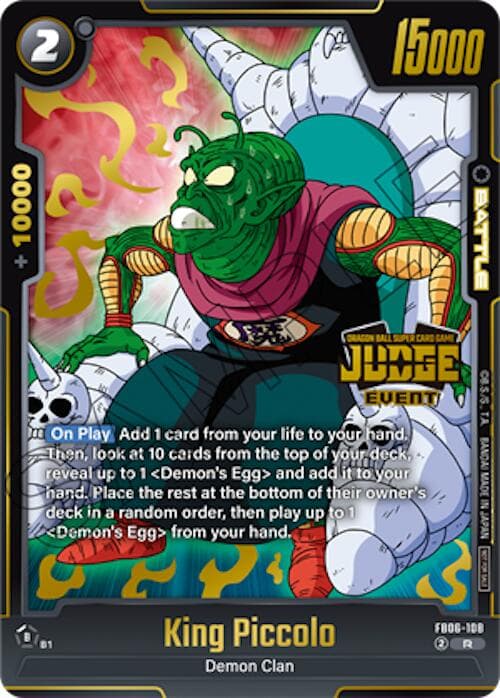 King Piccolo (Judge Pack (Event Judge) 04) — Tournament and Championship Promos card