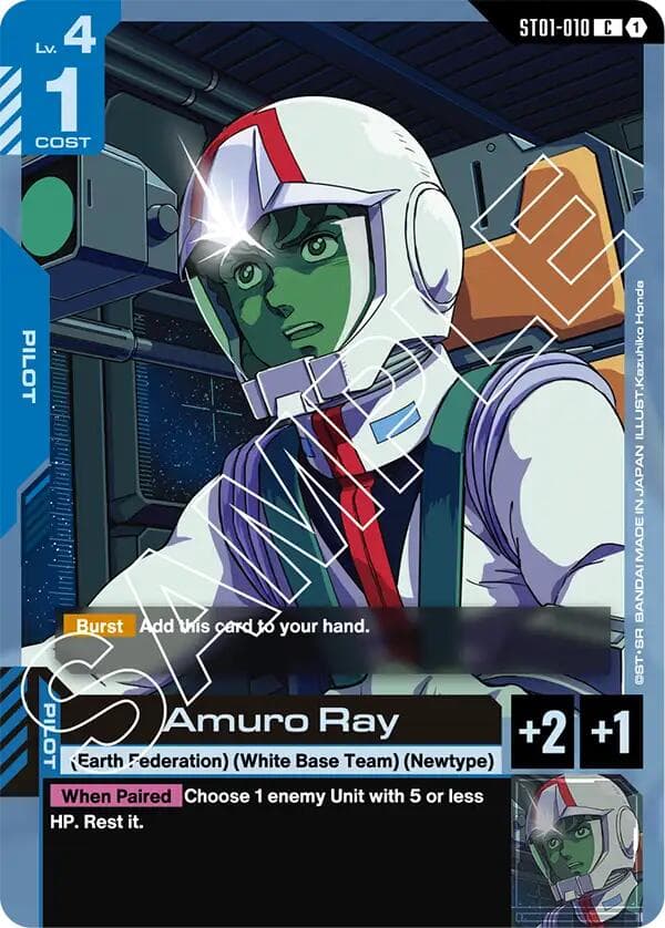 Amuro Ray — Starter Deck 01: Heroic Beginnings card