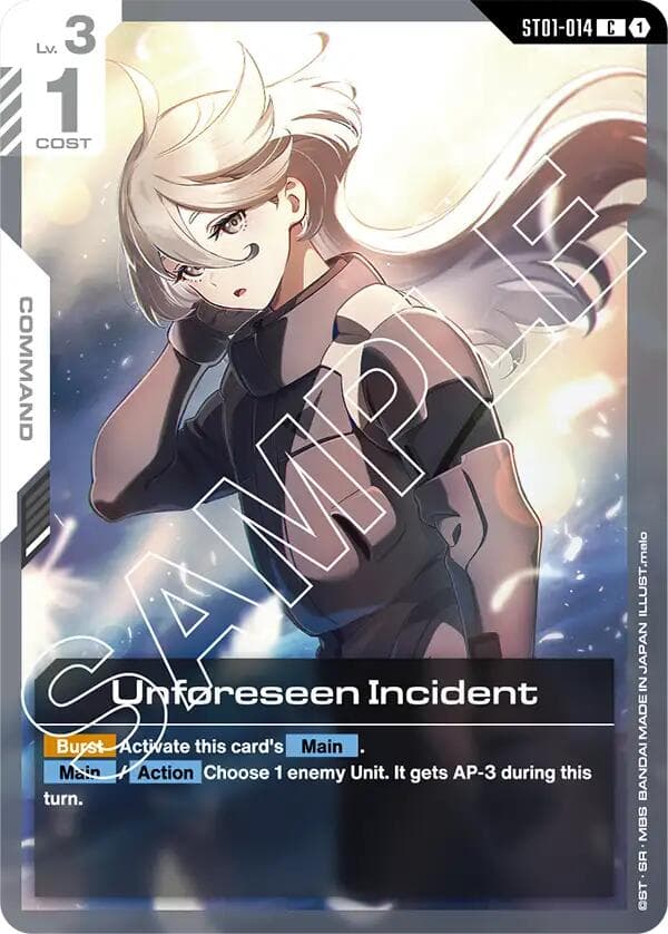 Unforeseen Incident — Starter Deck 01: Heroic Beginnings card