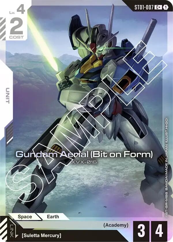 Gundam Aerial (Bit on Form) (C+) — Starter Deck 01: Heroic Beginnings card