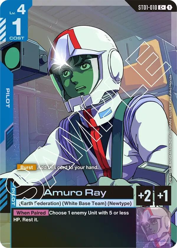 Amuro Ray (C+) — Starter Deck 01: Heroic Beginnings card