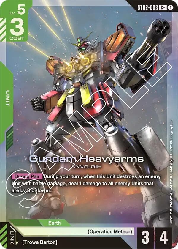 Gundam Heavyarms (C+) — Starter Deck 02: Wings of Advance card