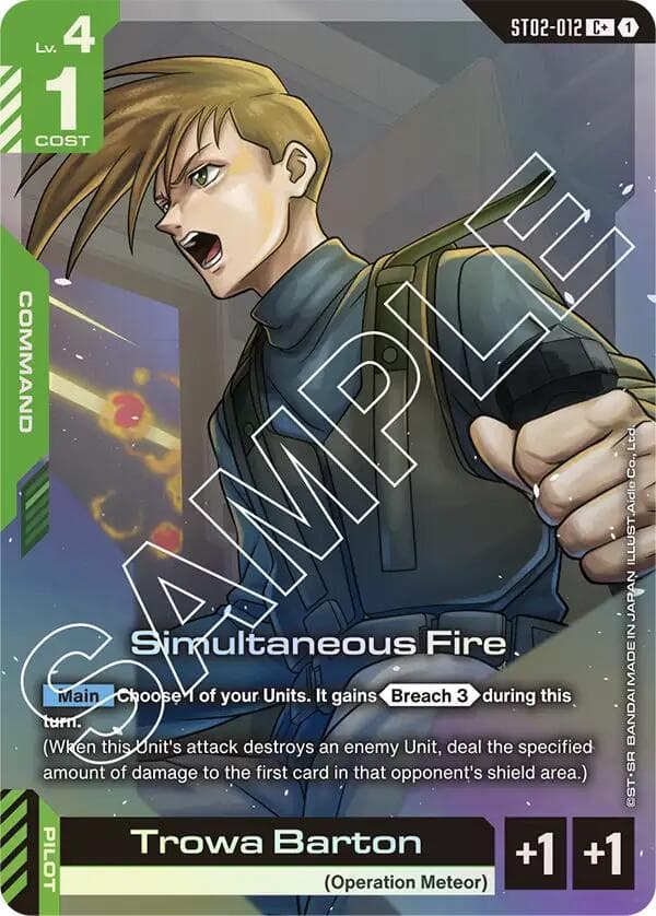 Simultaneous Fire (C+) — Starter Deck 02: Wings of Advance card