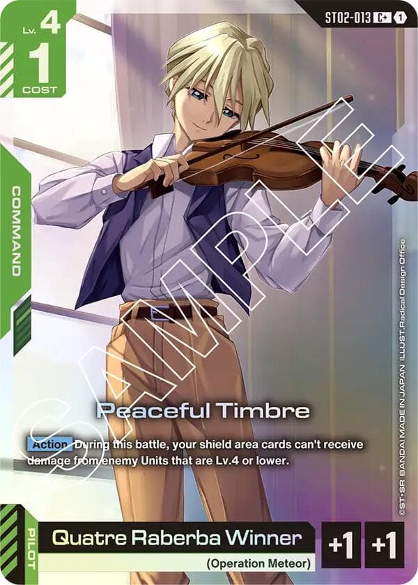 Peaceful Timbre (C+) — Starter Deck 02: Wings of Advance card