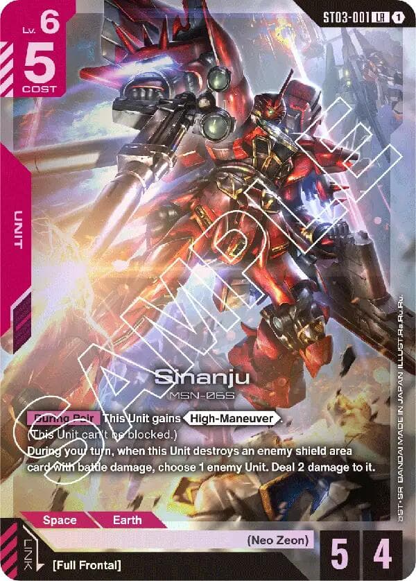 Sinanju — Starter Deck 03: Zeon's Rush card