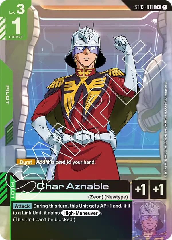 Char Aznable (C+) — Starter Deck 03: Zeon's Rush card