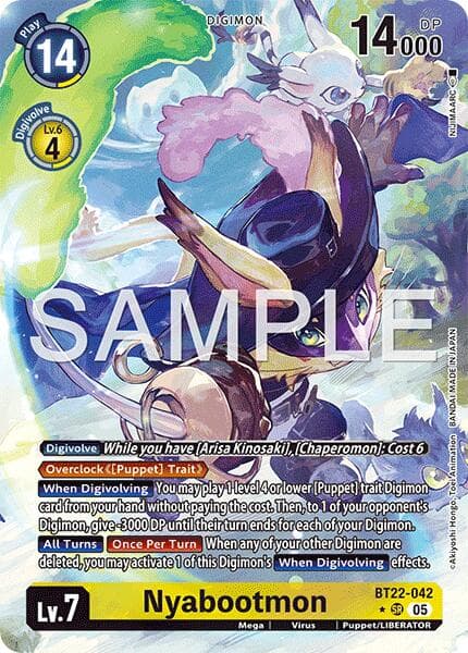 Nyabootmon (Alternate Art) — Cyber Eden card