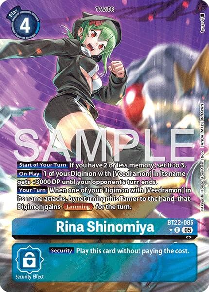 Rina Shinomiya (Alternate Art) — Cyber Eden card