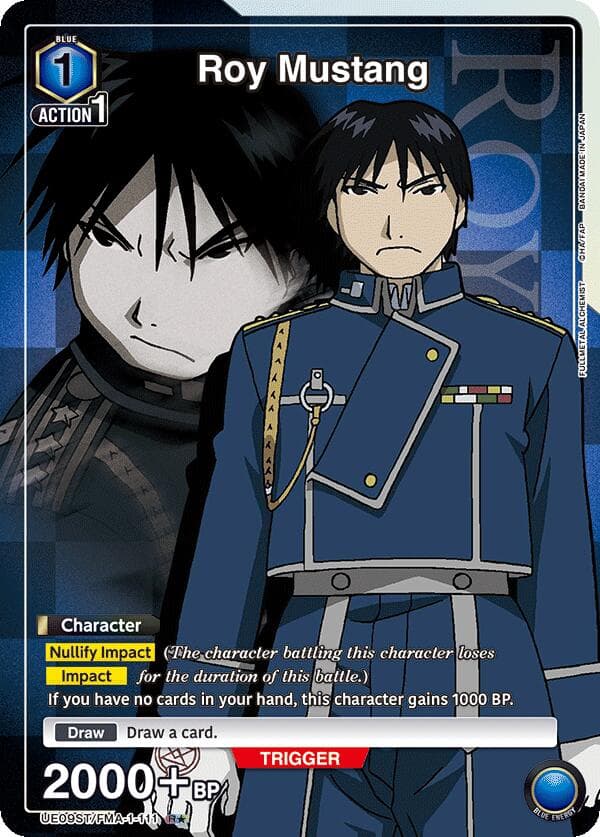 Roy Mustang (111) (R*) — UE09ST: FULLMETAL ALCHEMIST Starter Deck card