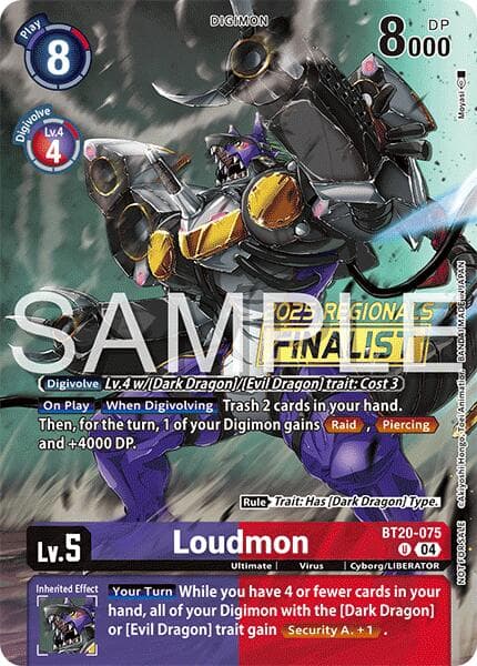 Loudmon (Regionals 25-26 Season 2 Finalist) — Release Special Booster 2.0 card