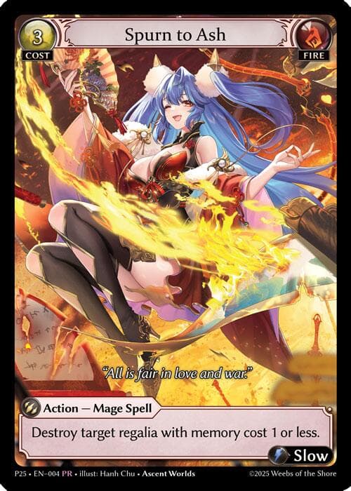 Spurn to Ash — Promotional Cards card