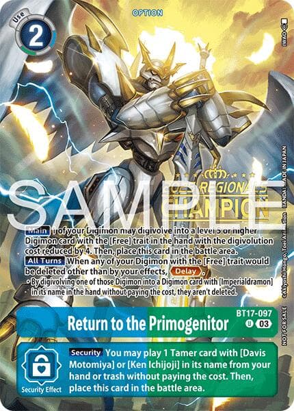 Return to the Primogenitor (Regionals 25-26 Season 2 Champion) — Secret Crisis card