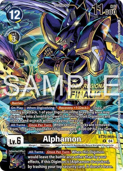 Alphamon (Regionals 25-26 Season 2 Finalist) — Release Special Booster 2.0 card