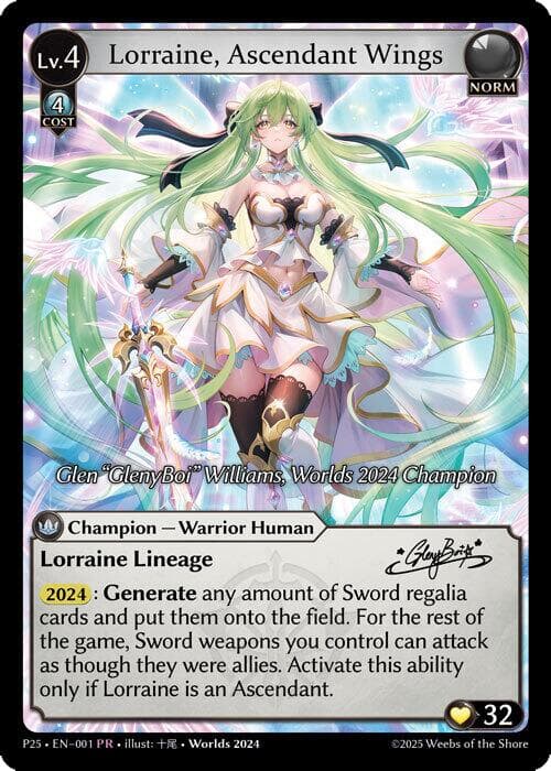 Lorraine, Ascendant Wings — Supporter Pack 3 card