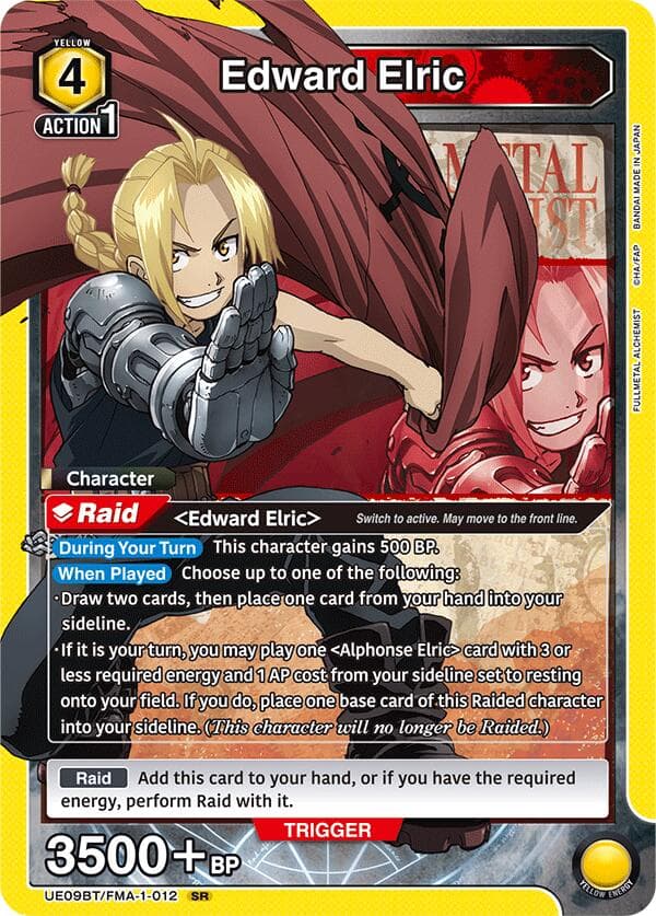 Edward Elric (012) — UE09BT: FULLMETAL ALCHEMIST card