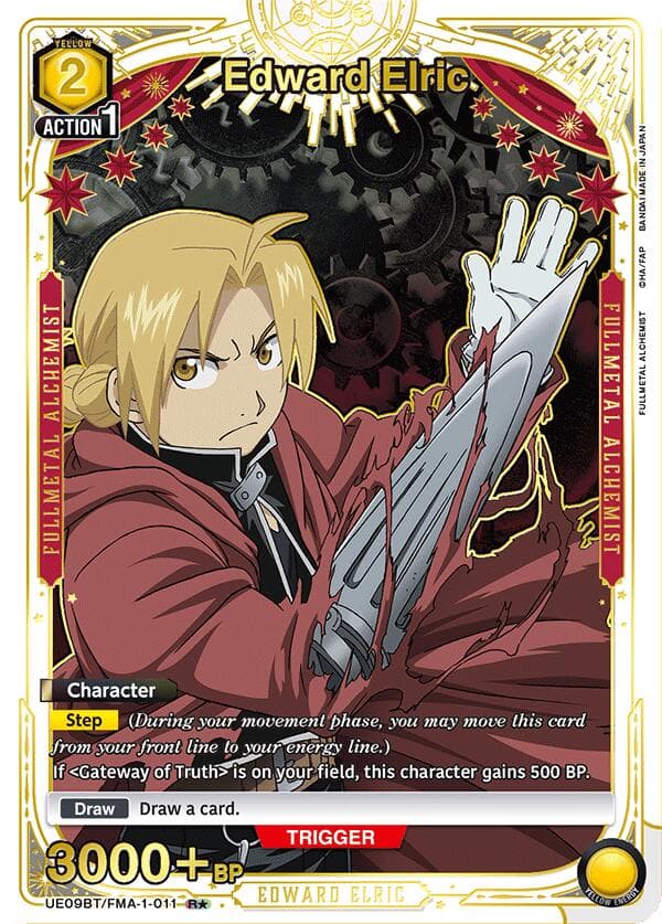 Edward Elric (011) (R*) — UE09BT: FULLMETAL ALCHEMIST card