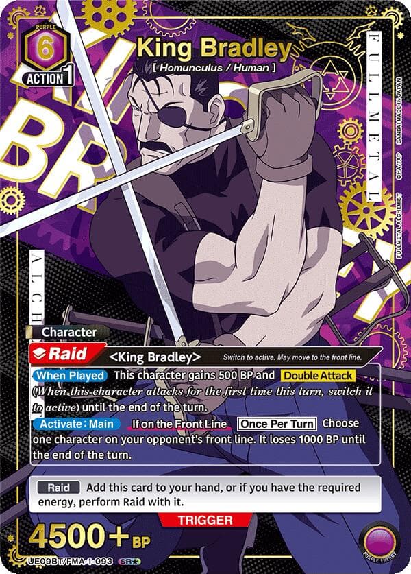 King Bradley (093) (SR*) — UE09BT: FULLMETAL ALCHEMIST card